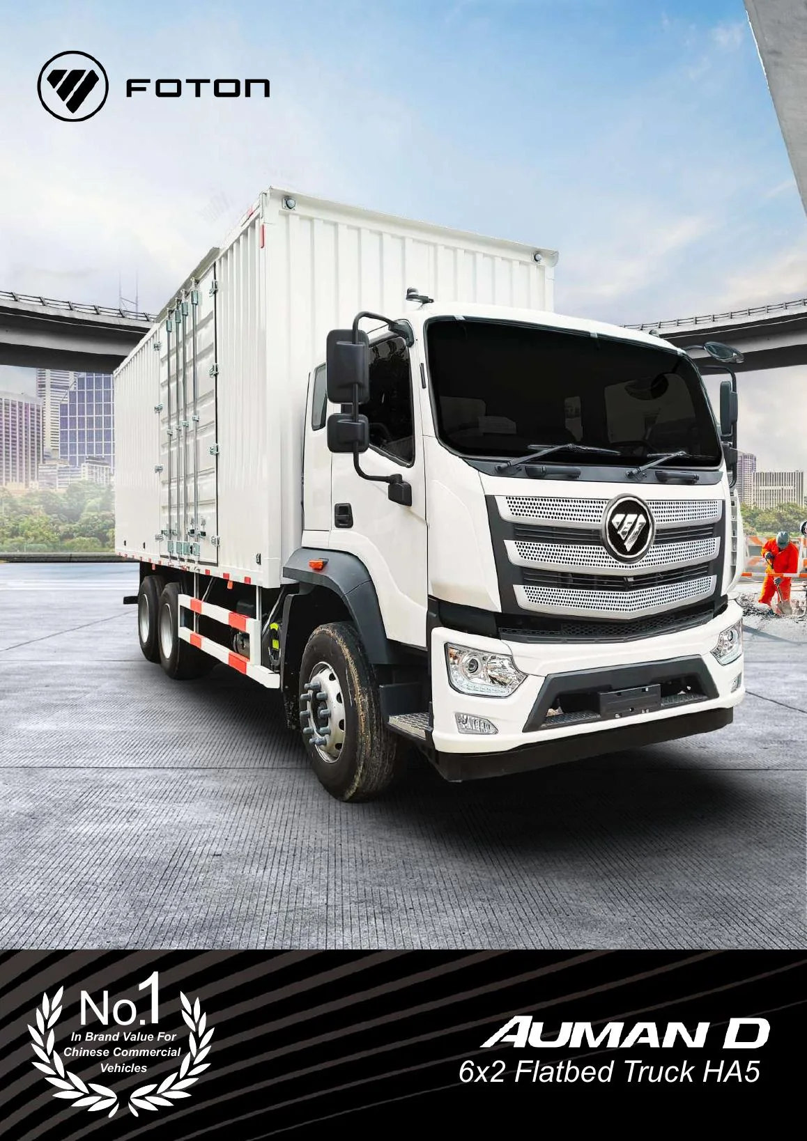 Brosur Foton Auman D HA5 6x2 Flatbed Truck